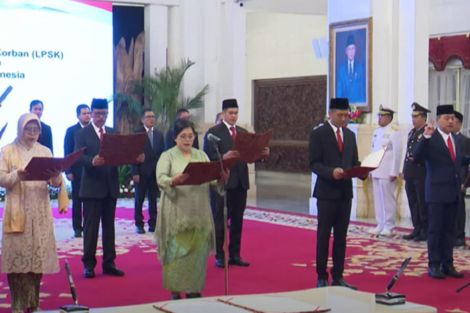 Presiden Jokowi Lantik Tujuh Anggota LPSK Periode 2024-2029